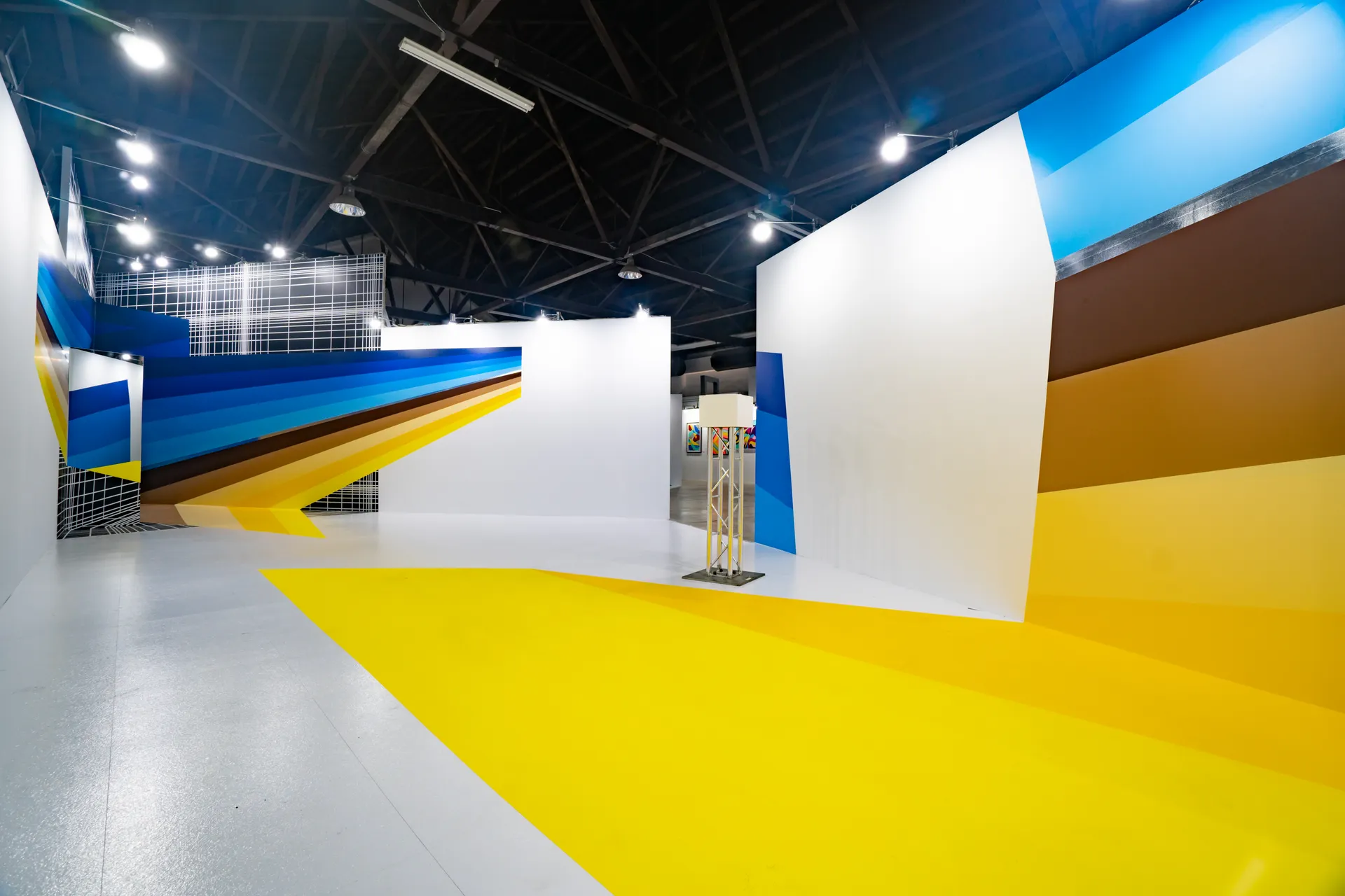 Anamorphose — anamorphic tape art installation